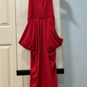BCBGeneration Vibrant Red Maxi Dress